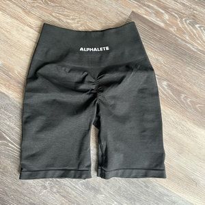 Jet black Alphalete amplify bikers SM